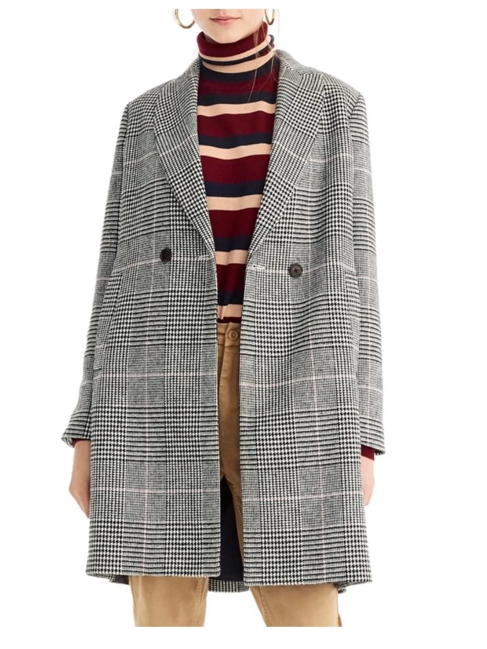 J. Crew Glen Plaid Daphne Topcoat